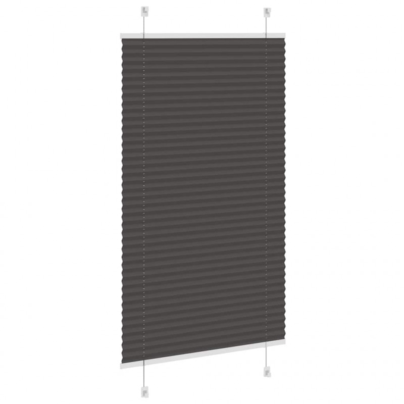 Roleta plisowana czarna 80x150 cm Szerokość tkaniny 79,4 cm