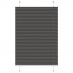 Roleta plisowana czarna 85x150 cm Szerokość tkaniny 84,4 cm