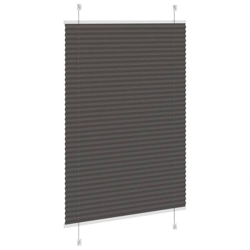 Roleta plisowana czarna 85x150 cm Szerokość tkaniny 84,4 cm
