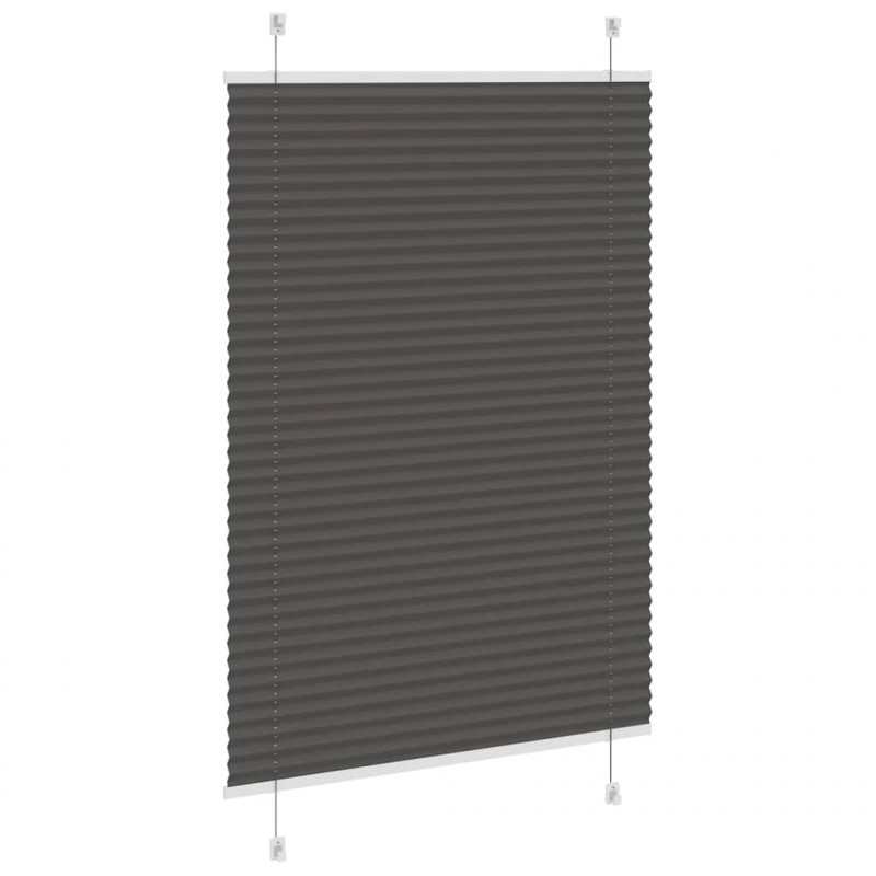 Roleta plisowana czarna 90x150 cm Szerokość tkaniny 89,4 cm