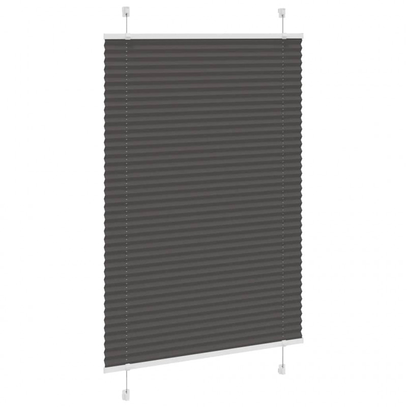 Roleta plisowana czarna 100x150 cm Szerokość tkaniny 99,4 cm