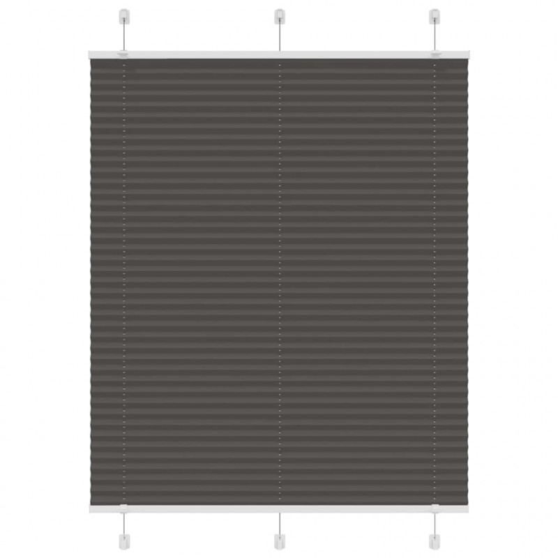 Roleta plisowana czarna 105x150 cm Szerokość tkaniny 104,4 cm