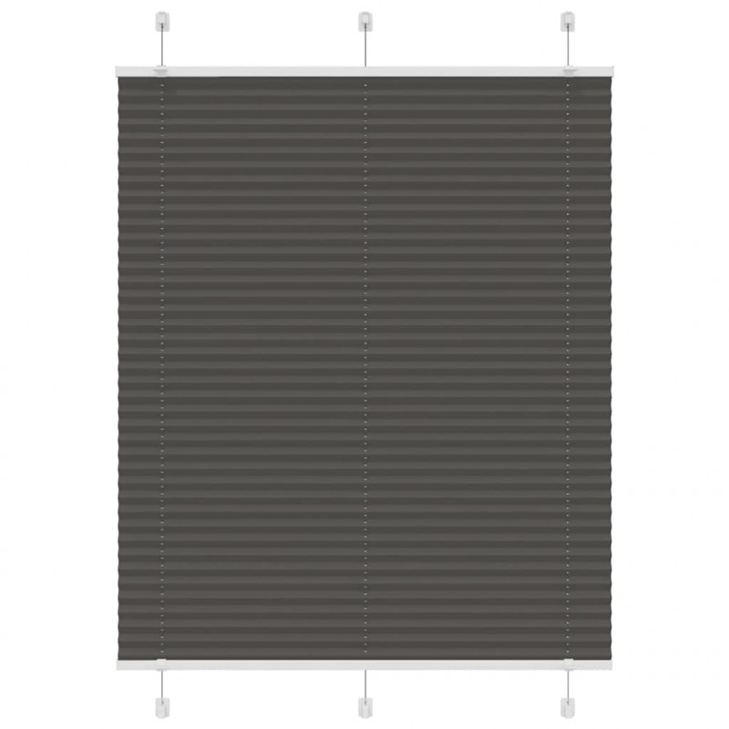 Roleta plisowana czarna 110x150 cm Szerokość tkaniny 109,4 cm