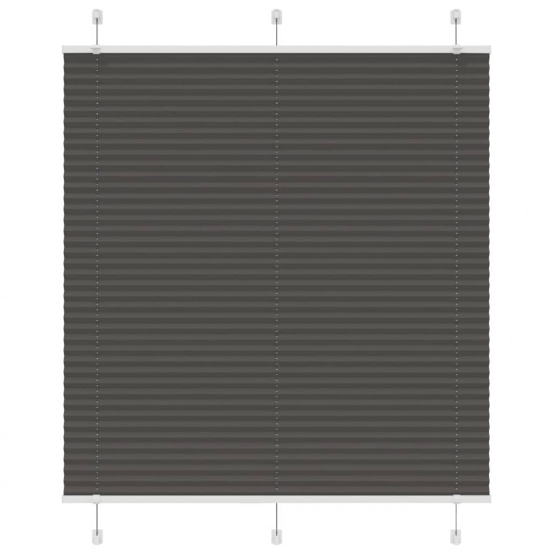 Roleta plisowana czarna 120x150 cm Szerokość tkaniny 119,4 cm