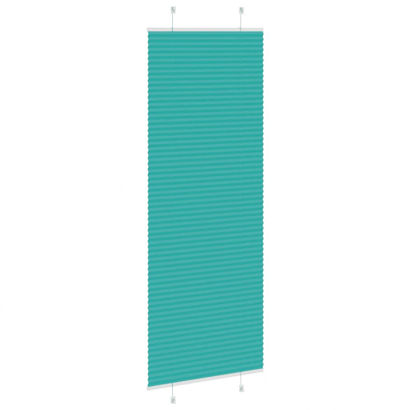 Roleta plisowana Zielony Benzyna 75x200 cm Szerokość tkaniny
