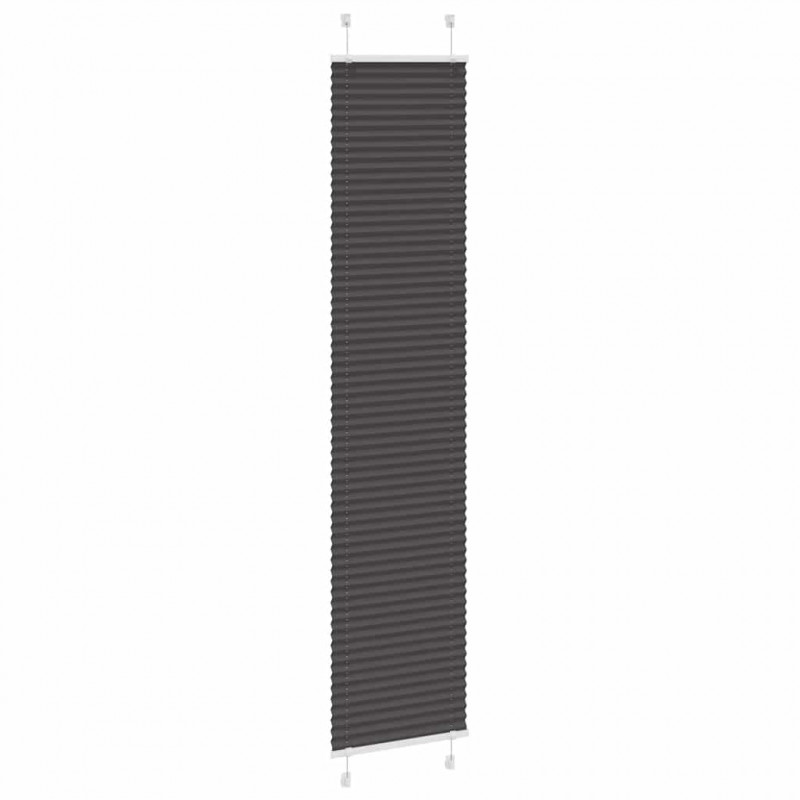 Roleta plisowana czarna 40x200 cm Szerokość tkaniny 39,4cm
