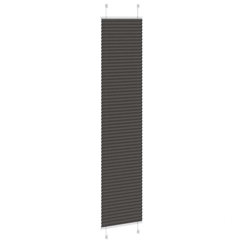 Roleta plisowana czarna 40x200 cm Szerokość tkaniny 39,4cm