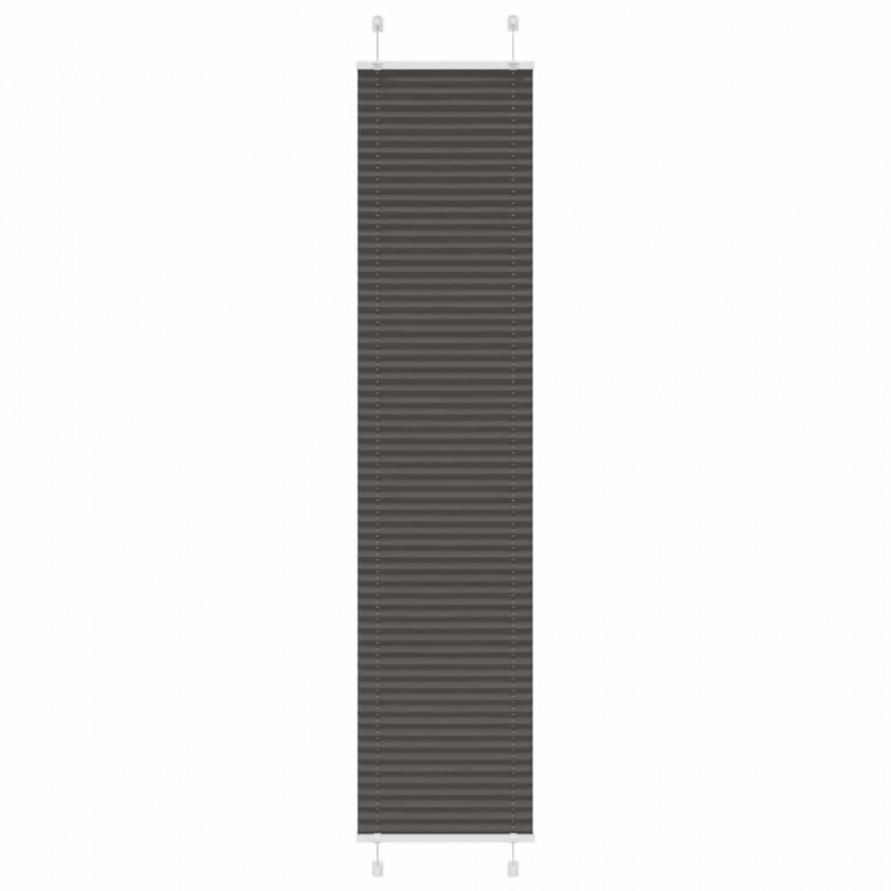 Roleta plisowana czarna 45x200 cm Szerokość tkaniny 44,4cm