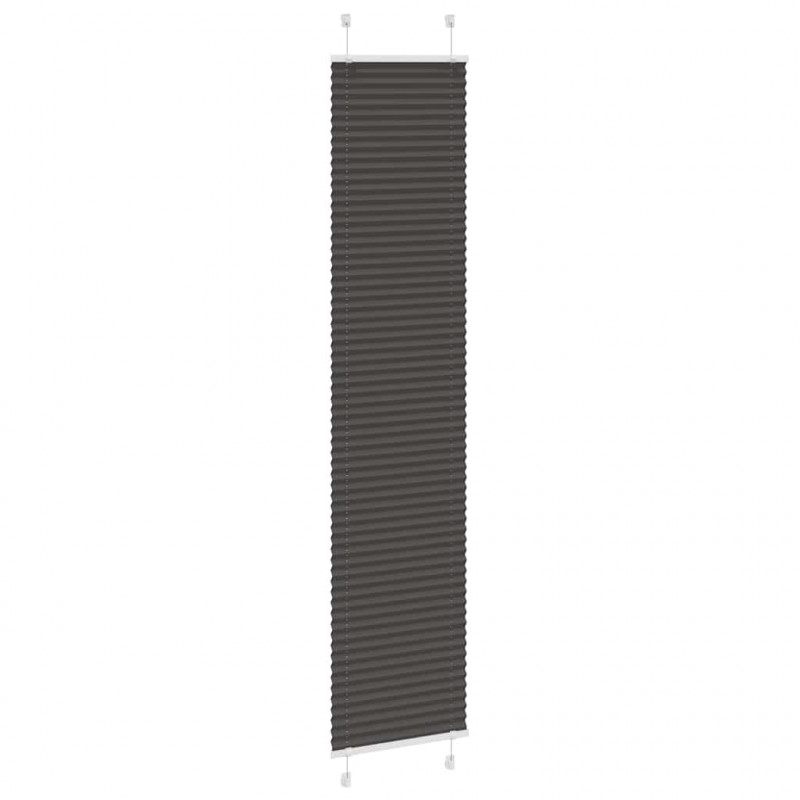 Roleta plisowana czarna 45x200 cm Szerokość tkaniny 44,4cm
