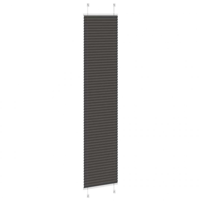 Roleta plisowana czarna 45x200 cm Szerokość tkaniny 44,4cm