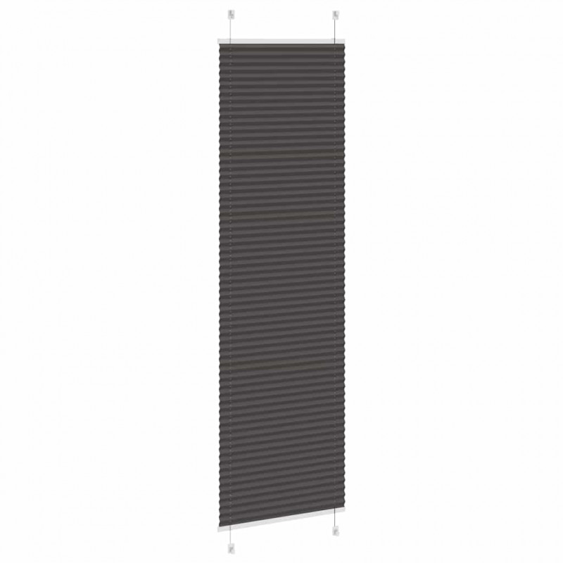 Roleta plisowana czarna 55x200 cm Szerokość tkaniny 54,4cm