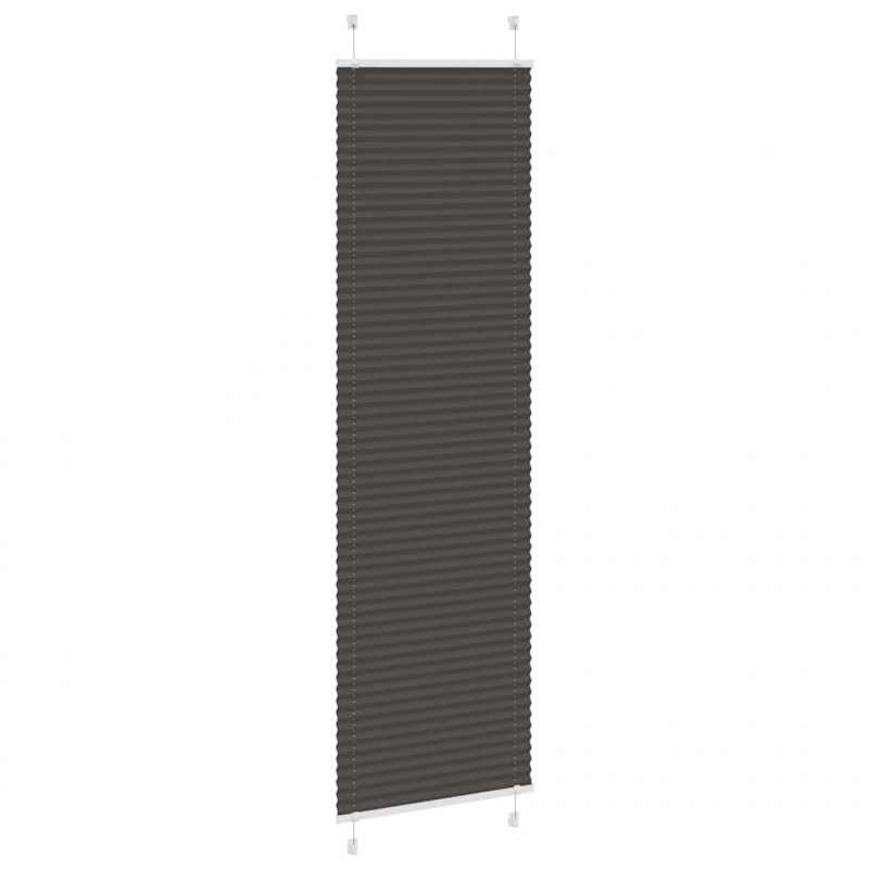 Roleta plisowana czarna 65x200 cm Szerokość tkaniny 64,4cm