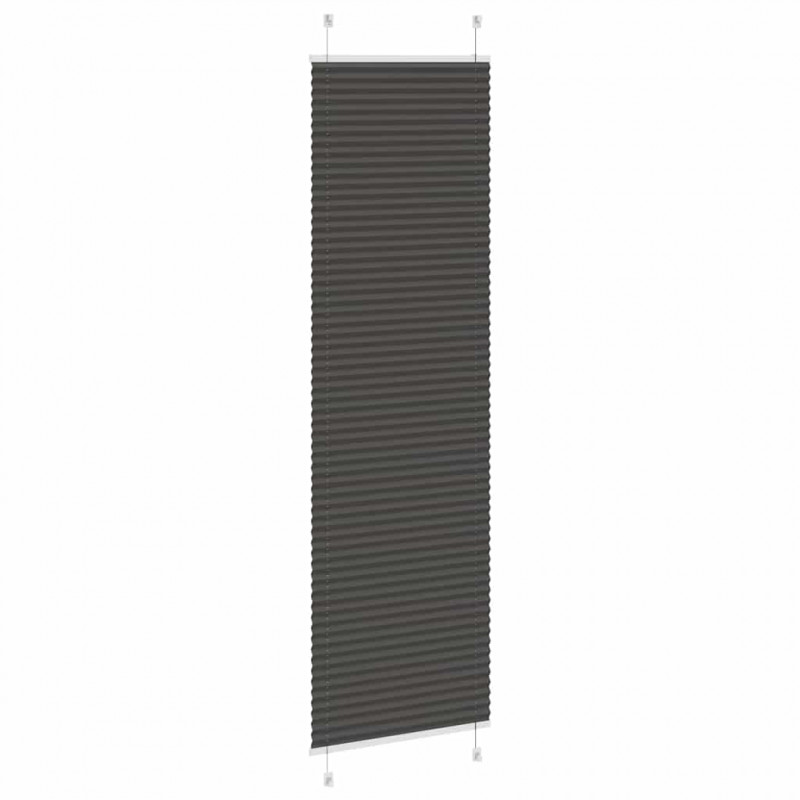 Roleta plisowana czarna 65x200 cm Szerokość tkaniny 64,4cm