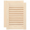 Drzwi do szafek żaluzjowe 2szt. 39,5x29,5cm lite drewno sosnowe