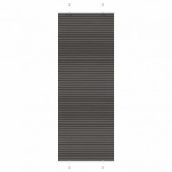 Roleta plisowana czarna 70x200 cm Szerokość tkaniny 69,4 cm