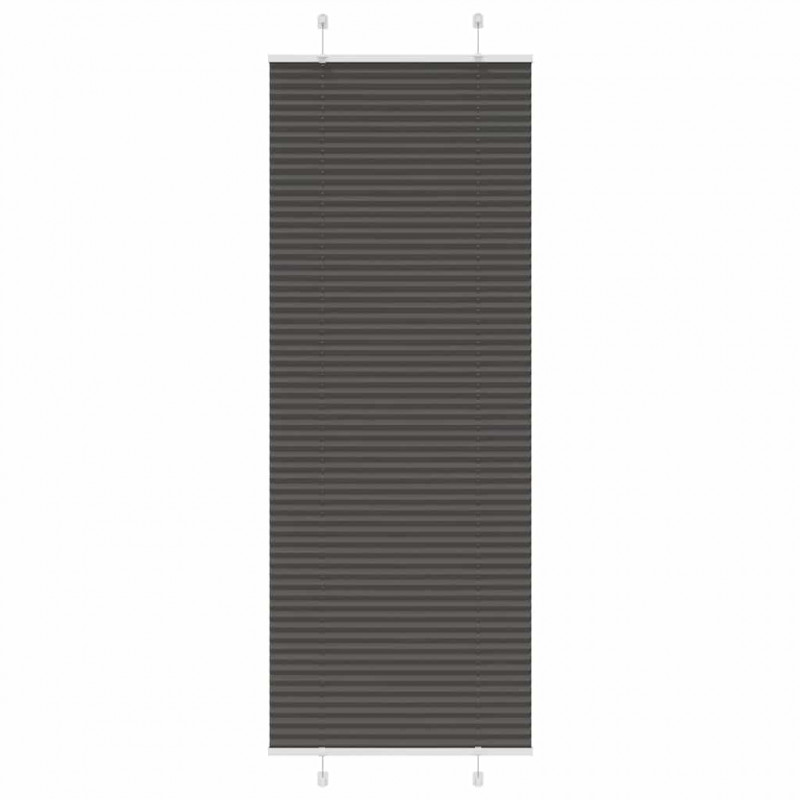 Roleta plisowana czarna 70x200 cm Szerokość tkaniny 69,4 cm