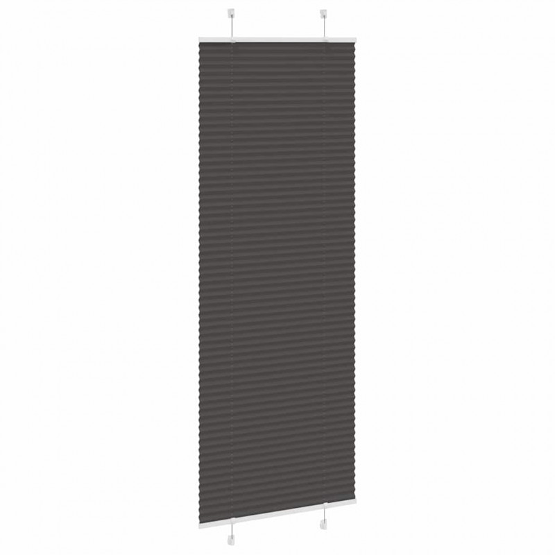 Roleta plisowana czarna 70x200 cm Szerokość tkaniny 69,4 cm