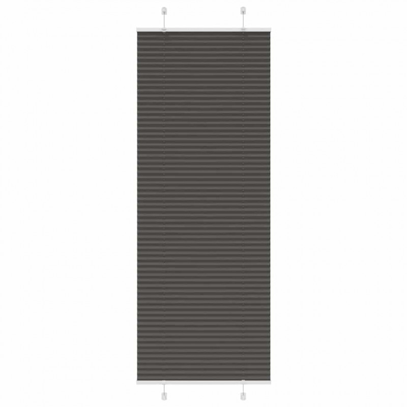 Roleta plisowana czarna 80x200 cm Szerokość tkaniny 79,4 cm