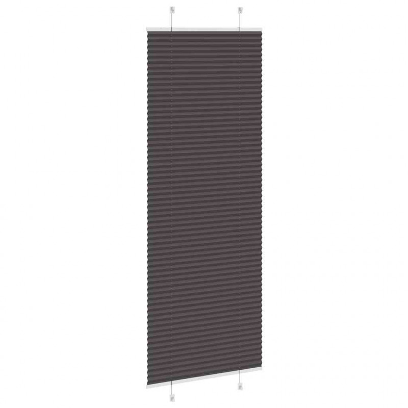 Roleta plisowana czarna 80x200 cm Szerokość tkaniny 79,4 cm