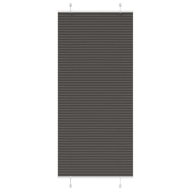 Roleta plisowana czarna 90x200 cm Szerokość tkaniny 89,4 cm
