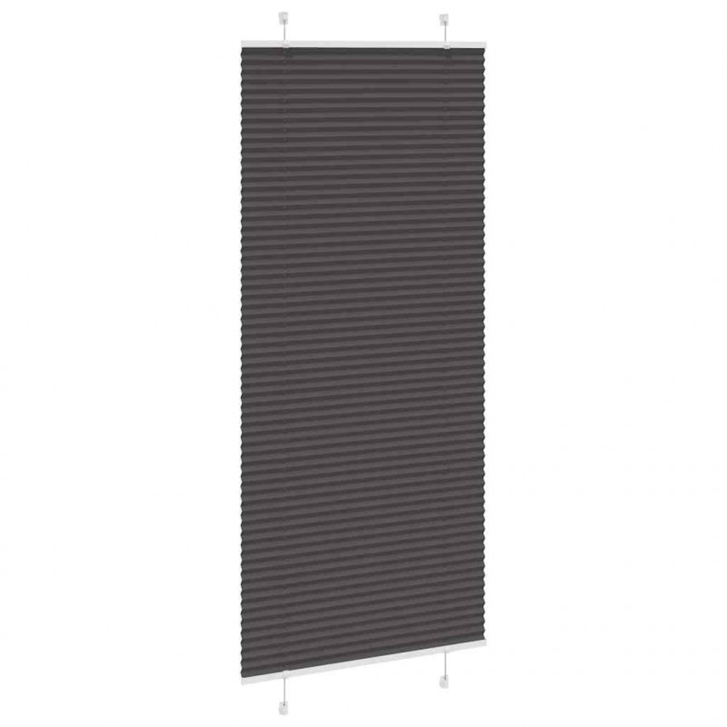 Roleta plisowana czarna 90x200 cm Szerokość tkaniny 89,4 cm