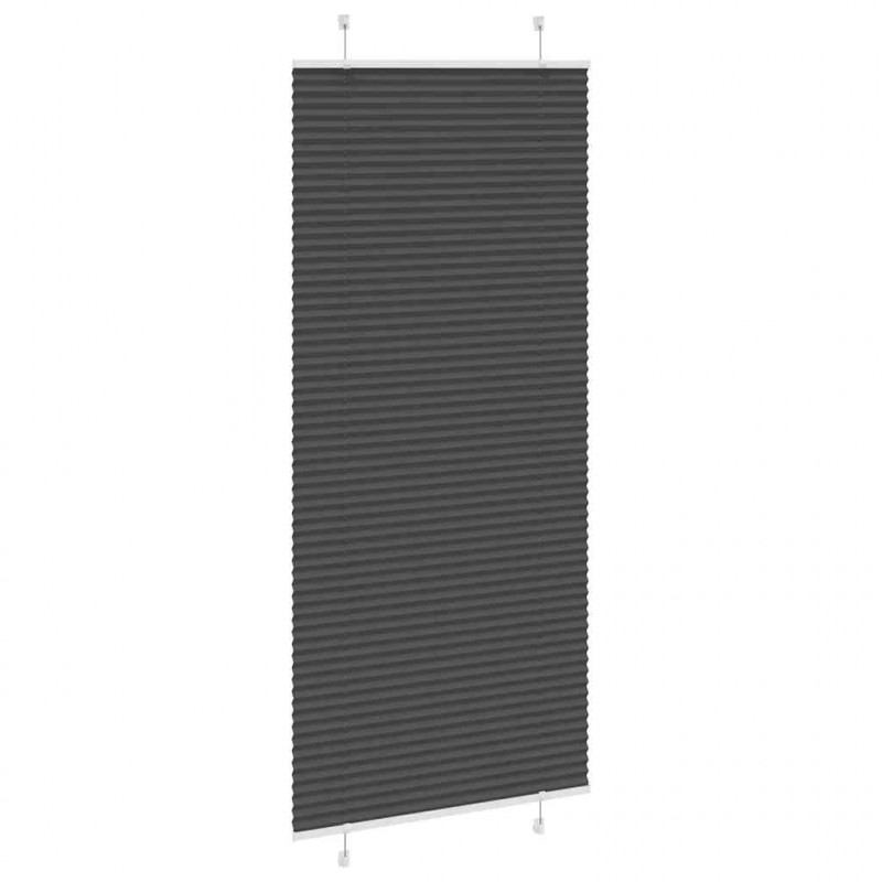 Roleta plisowana czarna 95x200 cm Szerokość tkaniny 94,4 cm