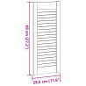 Drzwi do szafek żaluzjowe 2 szt. 69x29,5 cm lite drewno sosnowe