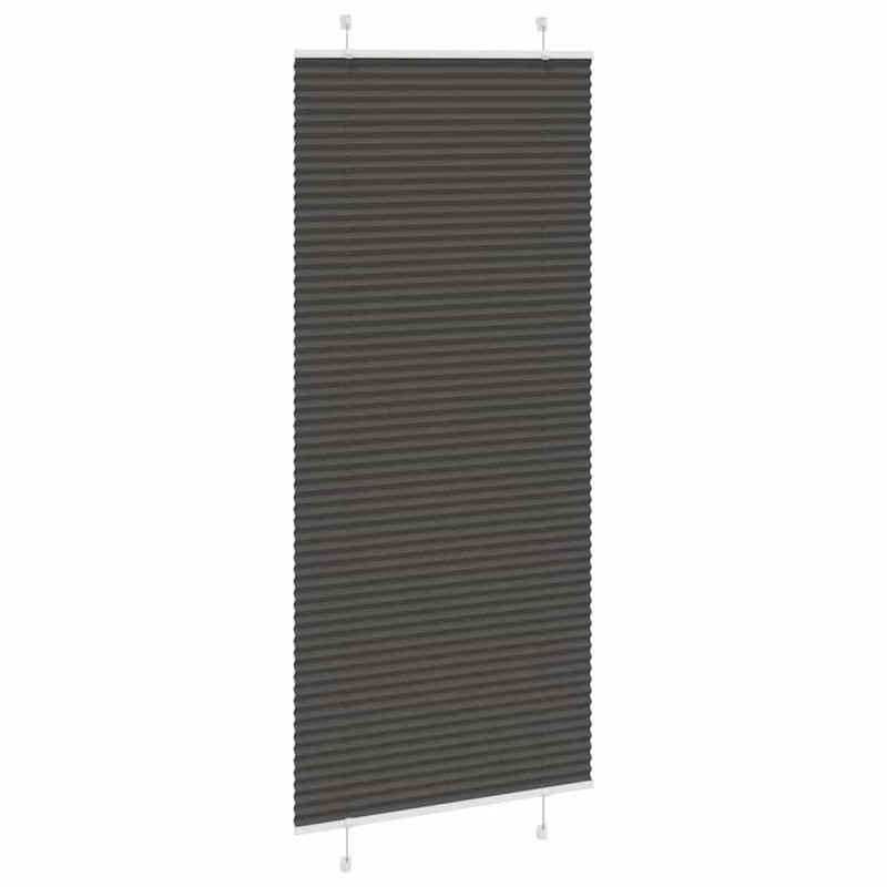 Roleta plisowana czarna 100x200 cm Szerokość tkaniny 99,4 cm