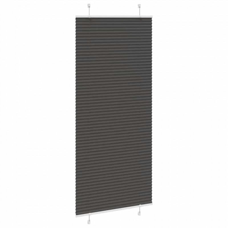Roleta plisowana czarna 100x200 cm Szerokość tkaniny 99,4 cm