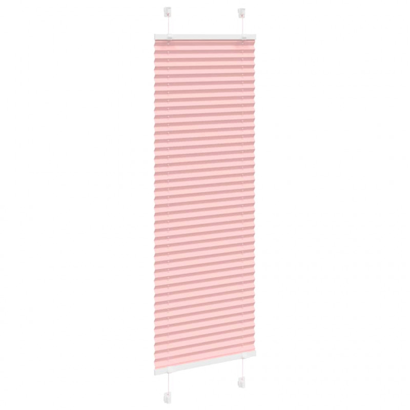 Roleta plisowana różowa 40x100 cm Szerokość tkaniny 39,4cm