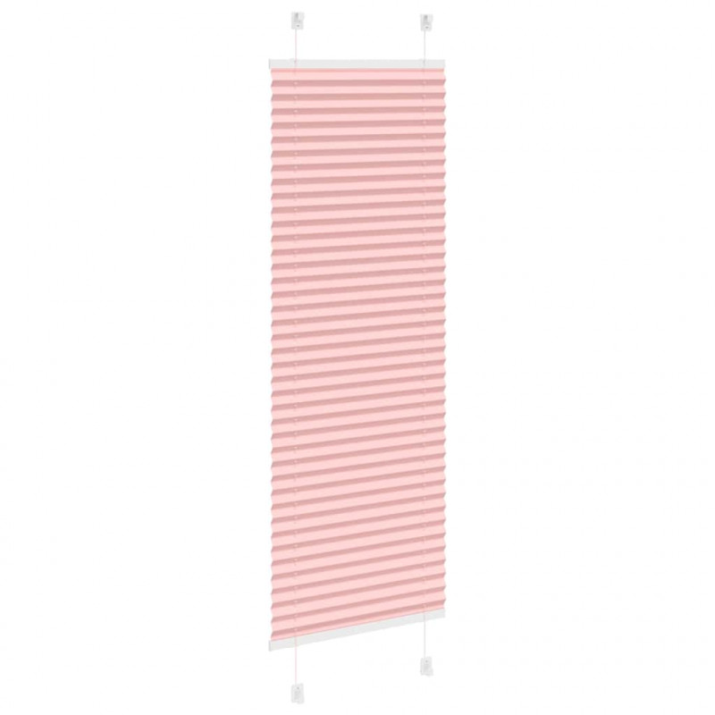 Roleta plisowana różowa 40x100 cm Szerokość tkaniny 39,4cm
