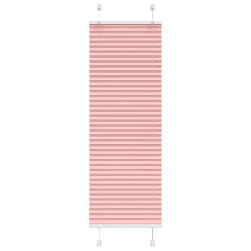 Roleta plisowana różowa 45x100 cm Szerokość tkaniny 44,4cm