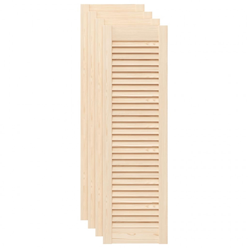 Drzwi do szafek żaluzjowe 4 szt. 99x29,5 cm lite drewno sosnowe