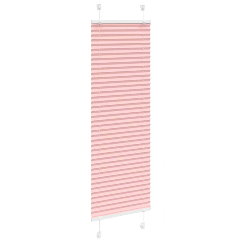 Roleta plisowana różowa 50x100 cm Szerokość tkaniny 49,4cm