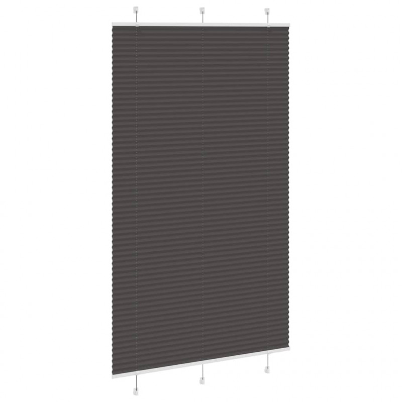 Roleta plisowana czarna 120x200 cm Szerokość tkaniny 119,4 cm