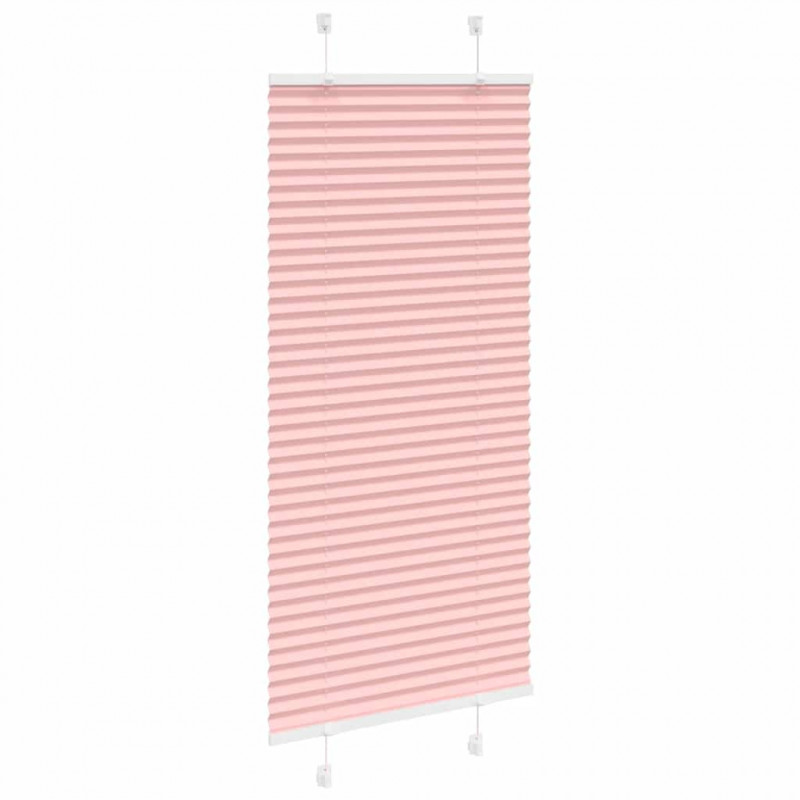 Roleta plisowana różowa 60x100 cm Szerokość tkaniny 59,4cm