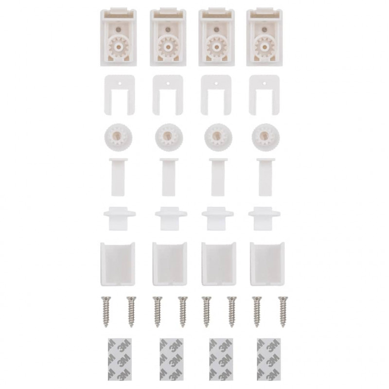 Roleta plisowana niebieska 65x100 cm Szerokość tkaniny 64,4cm