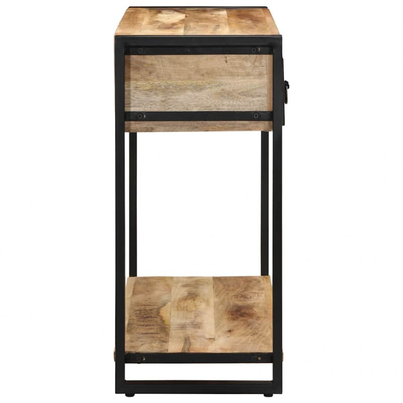 Konsola Stolik 100x35x75 cm lite drewno surowe mango