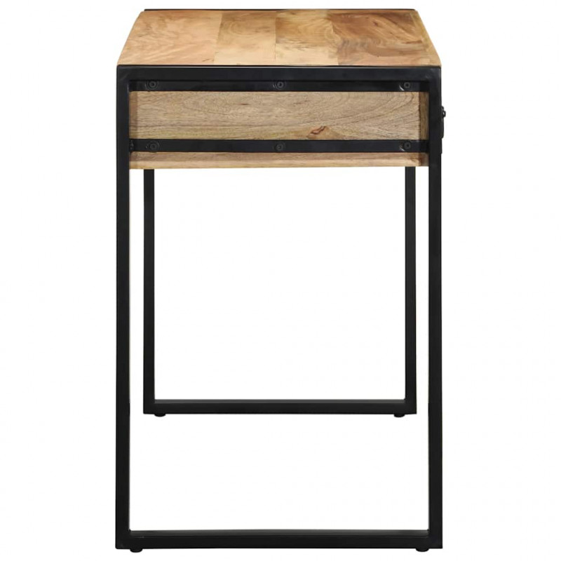 Biurko 100x50x75 cm lite drewno surowe mango