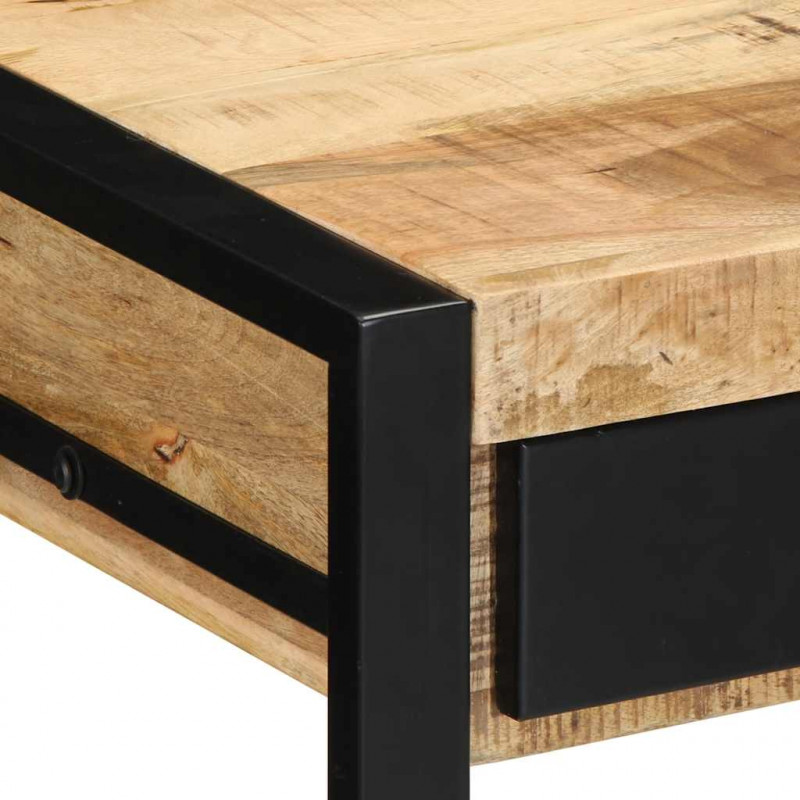 Biurko 100x50x75 cm lite drewno surowe mango