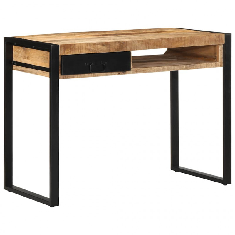 Biurko 100x50x75 cm lite drewno surowe mango