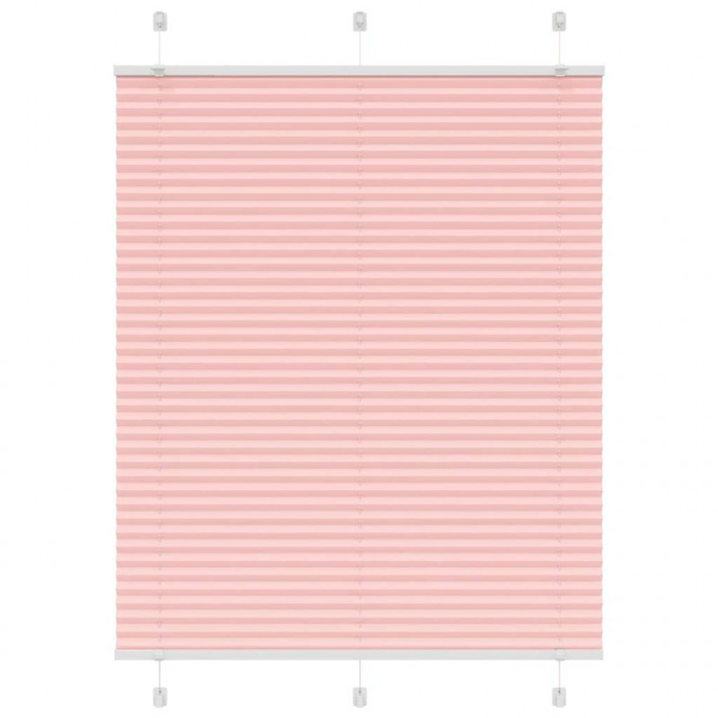 Roleta plisowana różowa 105x100 cm Szerokość tkaniny 104,4 cm