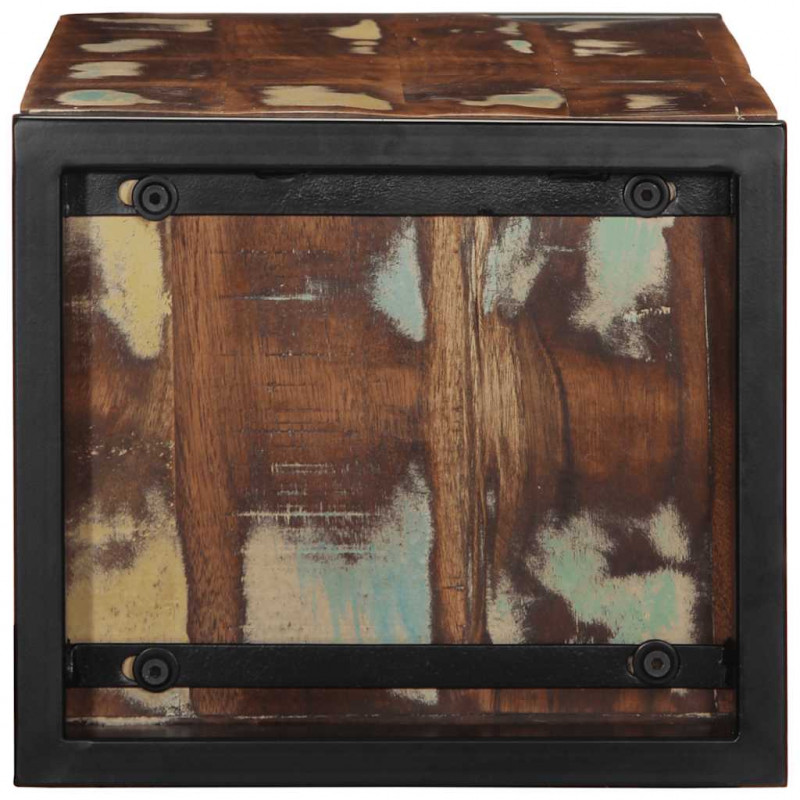 Szafka RTV wielokolorowa 80x30x25 cm lite drewno odzyskane
