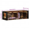 Szafka RTV wielokolorowa 80x30x25 cm lite drewno odzyskane
