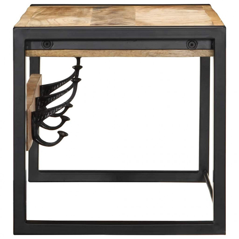 Wieszak na ubrania 80x35x35 cm lite drewno surowe mango