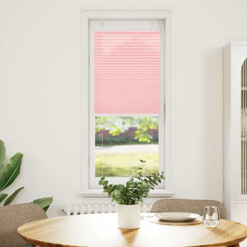 Roleta plisowana różowa 40x150 cm Szerokość tkaniny 39,4cm