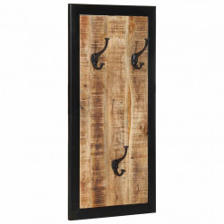 Wieszak na ubrania 40x2x80 cm lite drewno surowe mango