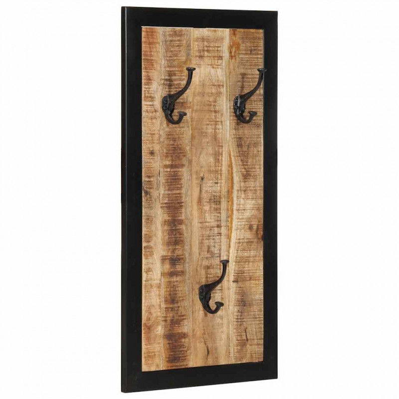 Wieszak na ubrania 40x2x80 cm lite drewno surowe mango