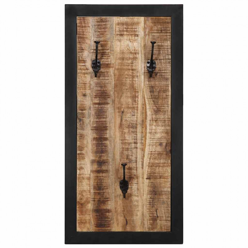 Wieszak na ubrania 40x2x80 cm lite drewno surowe mango