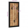 Wieszak na ubrania 40x2x80 cm lite drewno surowe mango